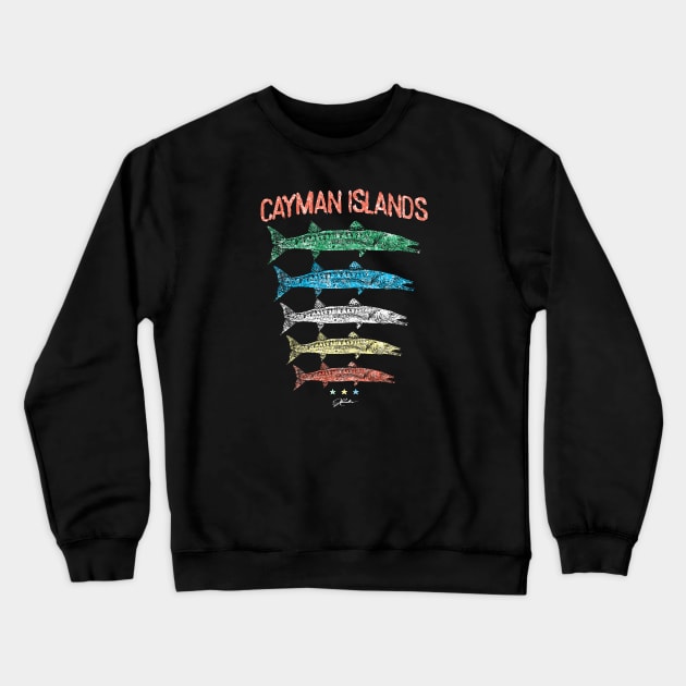 Cayman Islands Great Barracuda Quintet Crewneck Sweatshirt by jcombs